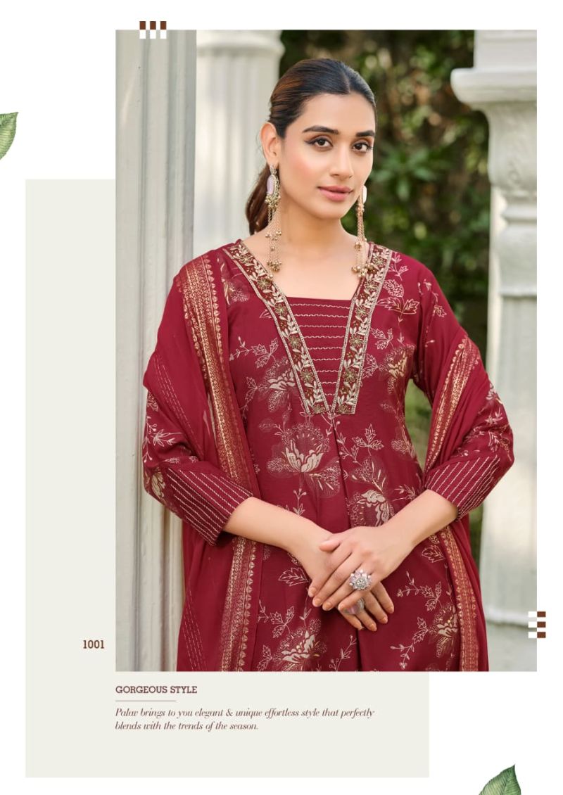 Karissa Harleen Vatican Foil Print Thread Work Kurti With Bottom Dupatta Set — Wholesale Kurtis, Karissa wholesale from Surat — Photo 8