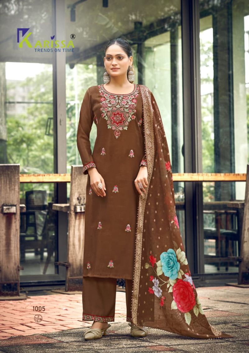 Karissa Nora Vol 5 Fancy Viscose Thread And Khatli Work Kurti With Bottom Dupatta Set — Wholesale Kurtis, Vardan Ethnic wholesale from Surat — view 2