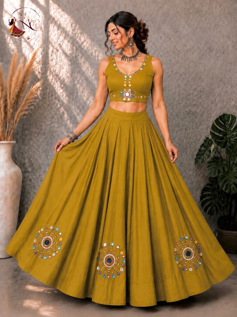 Khelaiya Vol 1 Roman Silk Flair Mirror Work Navratri Lehenga Choli Catalog
