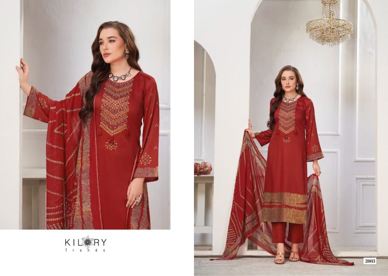 Kilory Juggni Gaji Silk Digital Foil Print Aari Work Salwar Kameez Catalog — Wholesale Salwar Suits, Vardan Ethnic wholesale from Surat — view 3