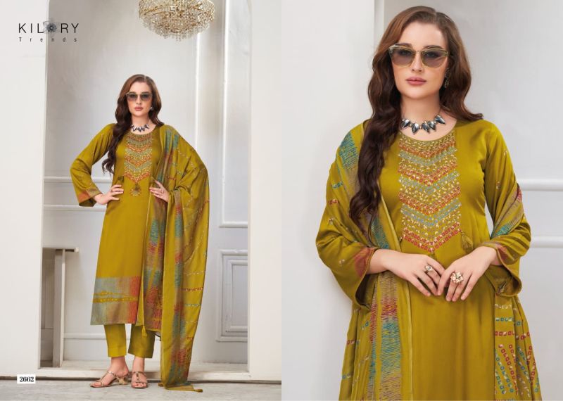 Kilory Juggni Gaji Silk Digital Foil Print Aari Work Salwar Kameez Catalog — Wholesale Salwar Suits, Vardan Ethnic wholesale from Surat — view 4