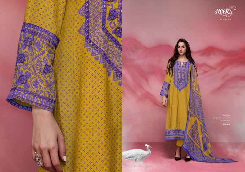 Kimora Heer Chand Tare 2 Maslin Vol 257 Muslin Digital Print Embroidered Salwar Kameez — Wholesale Salwar Suits, Vardan Ethnic wholesale from Surat — view 6