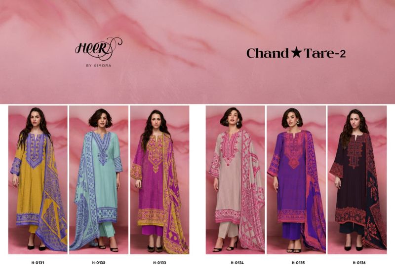 Kimora Heer Chand Tare 2 Maslin Vol 257 Muslin Digital Print Embroidered Salwar Kameez — Wholesale Salwar Suits, Vardan Ethnic wholesale from Surat — view 8