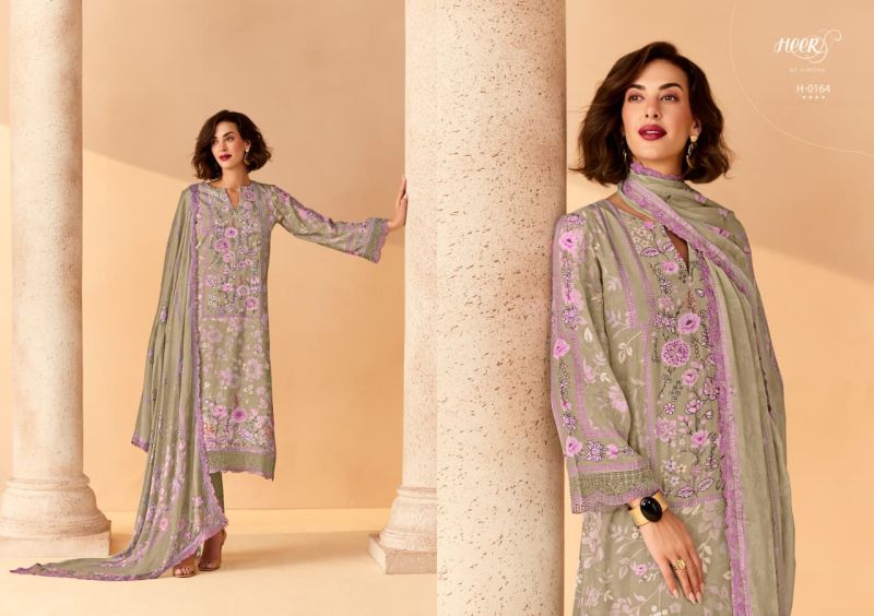 Kimora Heer Eternal 2 Muslin Vol 260 Muslin Digital Print Embroidered Salwar Kameez — Wholesale Salwar Suits, Vardan Ethnic wholesale from Surat — view 8