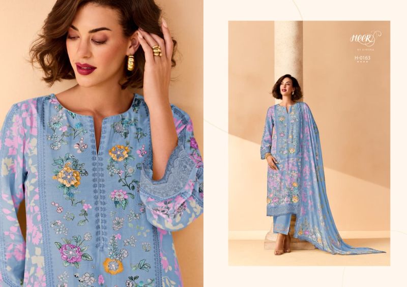 Kimora Heer Eternal 2 Muslin Vol 260 Muslin Digital Print Embroidered Salwar Kameez — Wholesale Salwar Suits, Vardan Ethnic wholesale from Surat — view 2