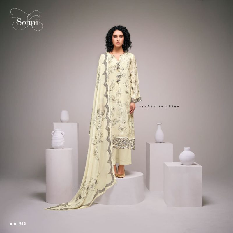 Kimora Sohni Elira Vol 89 Chinon Digital Print Embroidered Salwar Kameez — Wholesale Dress Material, Vardan Ethnic wholesale from Surat — view 3