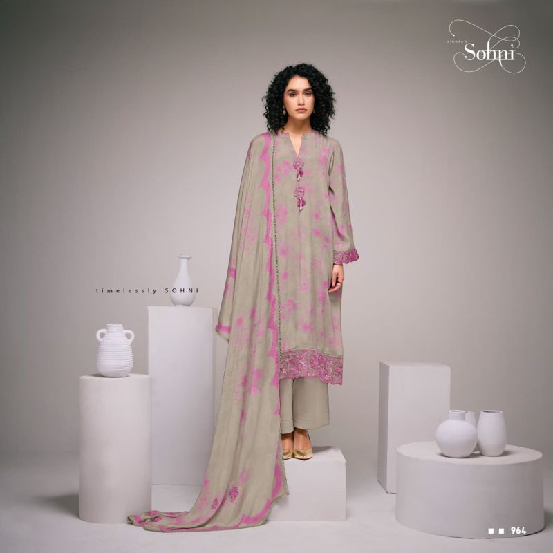 Kimora Sohni Elira Vol 89 Chinon Digital Print Embroidered Salwar Kameez