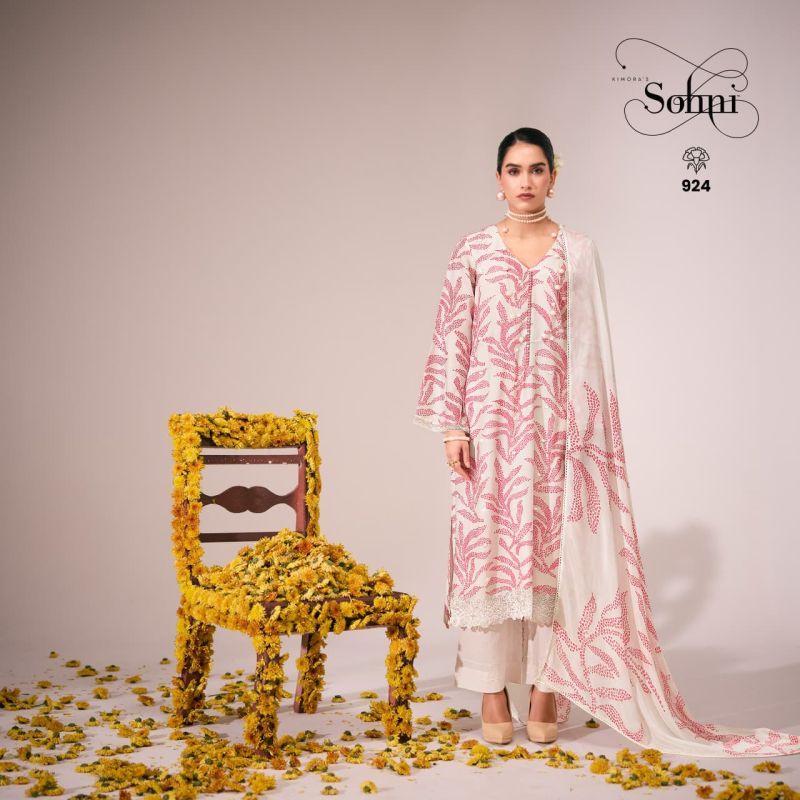 Kimora Sohni Pearl Vol 85 Muslin Digital Print Embroidered Salwar Kameez — Wholesale Dress Material wholesale from Surat — Photo 2