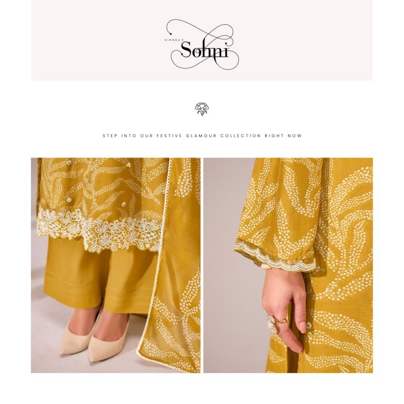 Kimora Sohni Pearl Vol 85 Muslin Digital Print Embroidered Salwar Kameez — Wholesale Dress Material wholesale from Surat — Photo 8