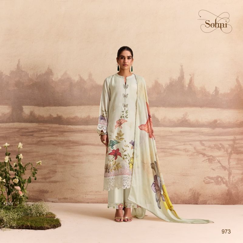 Kimora Sohni Sandalwood Vol 90 Muslin Digital Print Embroidered Salwar Kameez — Wholesale Dress Material, Kimora wholesale from Surat — Photo 4