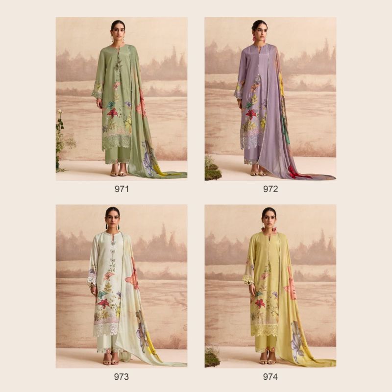 Kimora Sohni Sandalwood Vol 90 Muslin Digital Print Embroidered Salwar Kameez — Wholesale Dress Material, Kimora wholesale from Surat — Photo 10