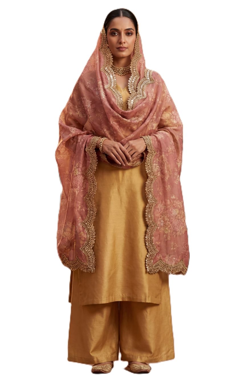 Kz Darbari Flower Vol 1 Organza Silk Printed Dupatta Catalog