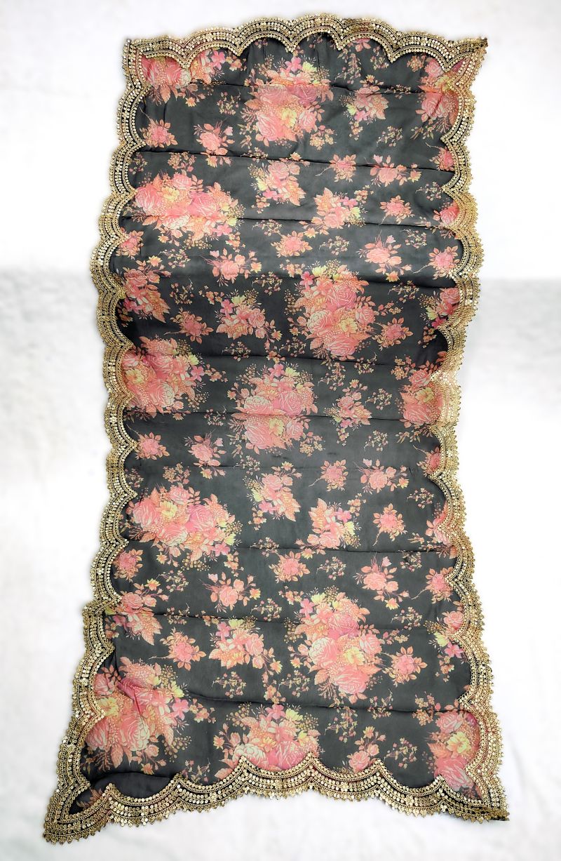 Kz Darbari Flower Vol 1 Organza Silk Printed Dupatta Catalog — Wholesale Readymade Suit, Vardan Ethnic wholesale from Surat — Photo 8