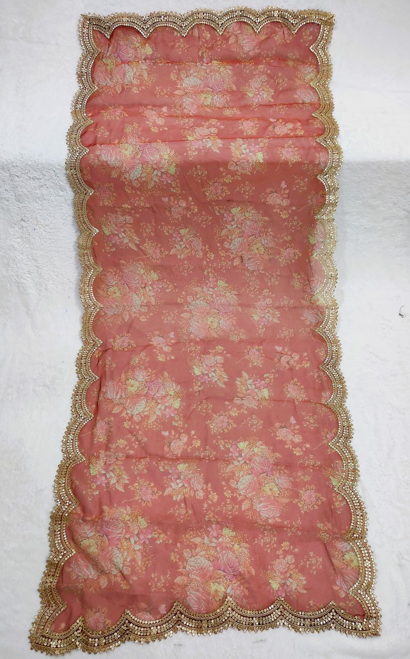 Kz Darbari Flower Vol 1 Organza Silk Printed Dupatta Catalog — Wholesale Readymade Suit, Vardan Ethnic wholesale from Surat — Photo 11