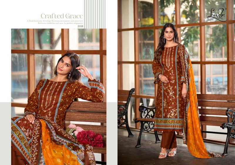 Levisha Madhubala Vol 20 Cambric Lawn Cotton Embroidered Dress Material — Wholesale Designer Salwar Suits, Vardan Ethnic wholesale from Surat — view 7
