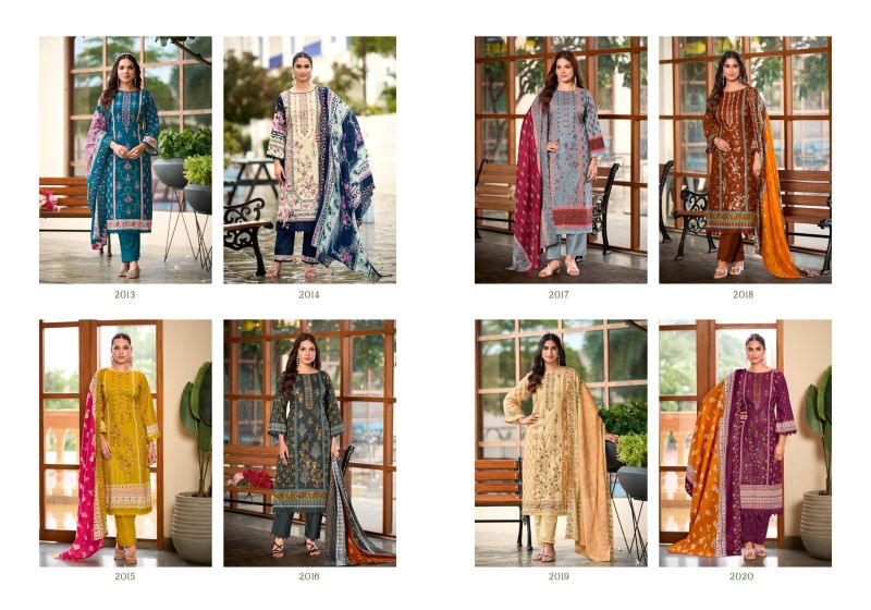 Levisha Madhubala Vol 20 Cambric Lawn Cotton Embroidered Dress Material — Wholesale Designer Salwar Suits, Vardan Ethnic wholesale from Surat — view 2