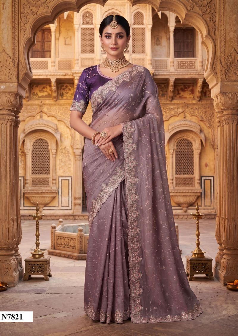 Mahotsav Nimaya Avantika Vol 2 Satin Silk Designer Saree Catalog — Organza Saree, Mahotsav wholesale from Surat — view 5