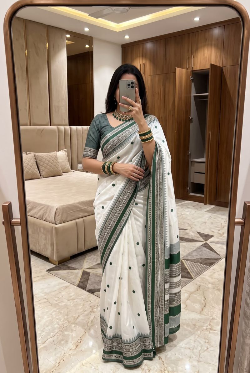 Mb 3329 Banarasi Silk Weaving Zari Motifs Saree Catalog — Organza Saree, Vardan Ethnic wholesale from Surat — view 3