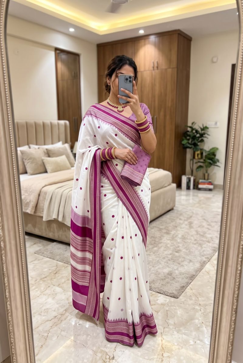 Mb 3329 Banarasi Silk Weaving Zari Motifs Saree Catalog — Organza Saree, Vardan Ethnic wholesale from Surat — view 5