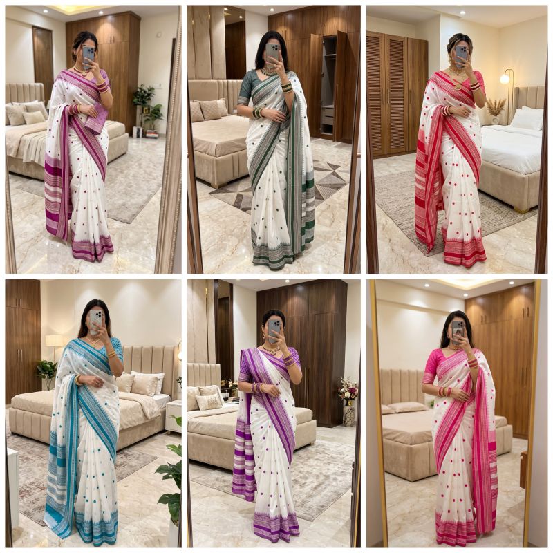 Mb 3329 Banarasi Silk Weaving Zari Motifs Saree Catalog — Organza Saree, Vardan Ethnic wholesale from Surat — view 7
