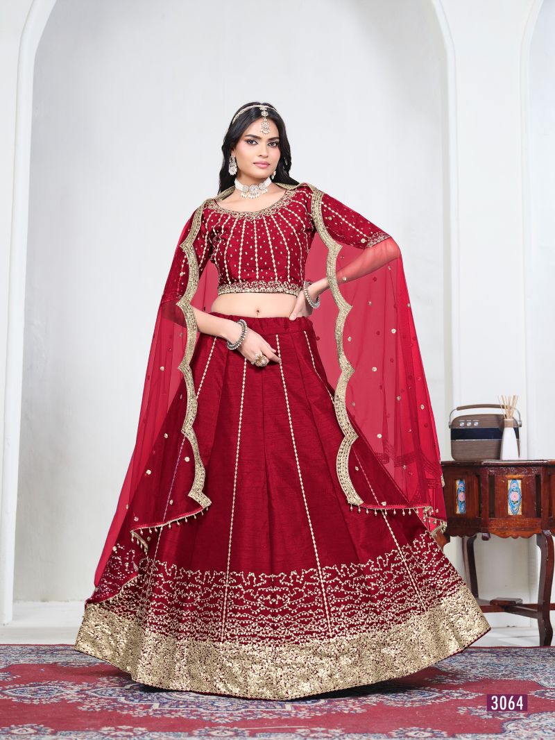 Mehvish Vol 36 Art Silk Mirror Work Embroidered Lehenga Choli Catalog