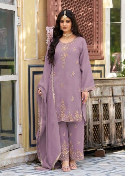 Monoco 1001 To 1003 Rose Gold Beads Work Salawar Kameez Catalog