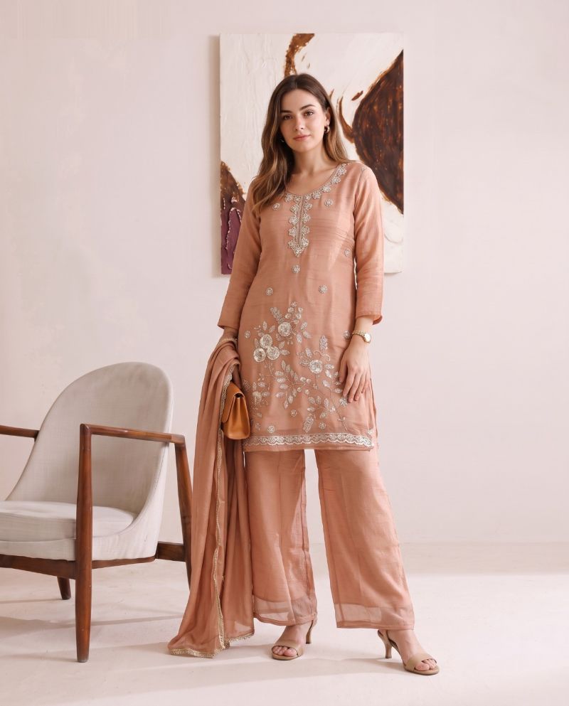 Naisha K 1174 Salsa Beads Work Kurti With Bottom Dupatta Catalog — Wholesale Kurtis, Vardan Ethnic wholesale from Surat — view 4