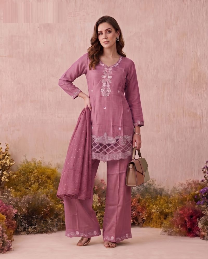 Naisha K 1179 Glass Beads Work Kurti With Bottom Dupatta Catalog — Wholesale Kurtis, Vardan Ethnic wholesale from Surat — view 4