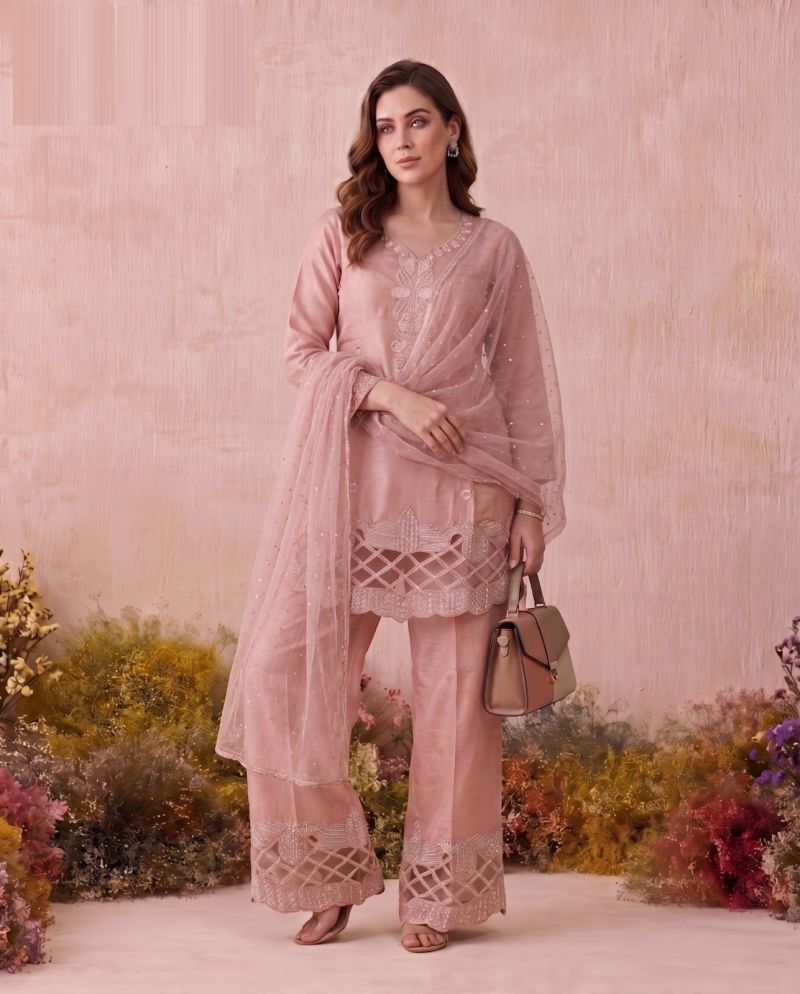 Naisha K 1179 Glass Beads Work Kurti With Bottom Dupatta Catalog — Wholesale Kurtis, Vardan Ethnic wholesale from Surat — view 9