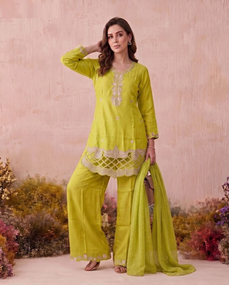 Naisha K 1179 Glass Beads Work Kurti With Bottom Dupatta Catalog — Wholesale Kurtis, Vardan Ethnic wholesale from Surat — view 13