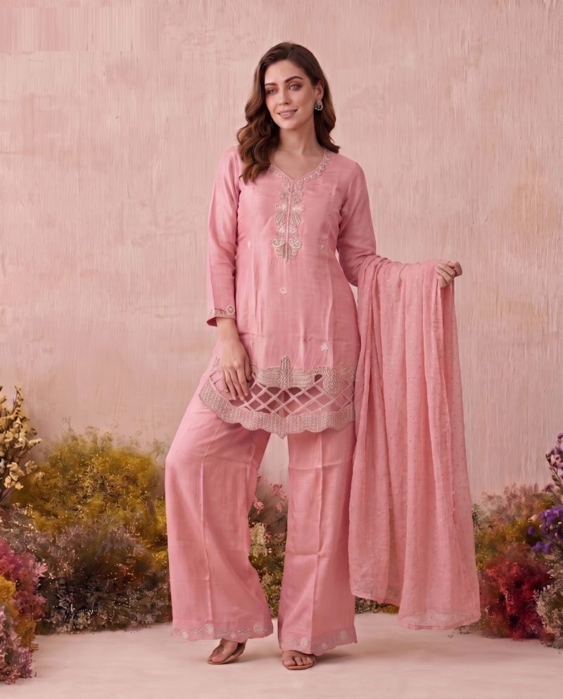 Naisha K 1179 Glass Beads Work Kurti With Bottom Dupatta Catalog — Wholesale Kurtis, Vardan Ethnic wholesale from Surat — view 14