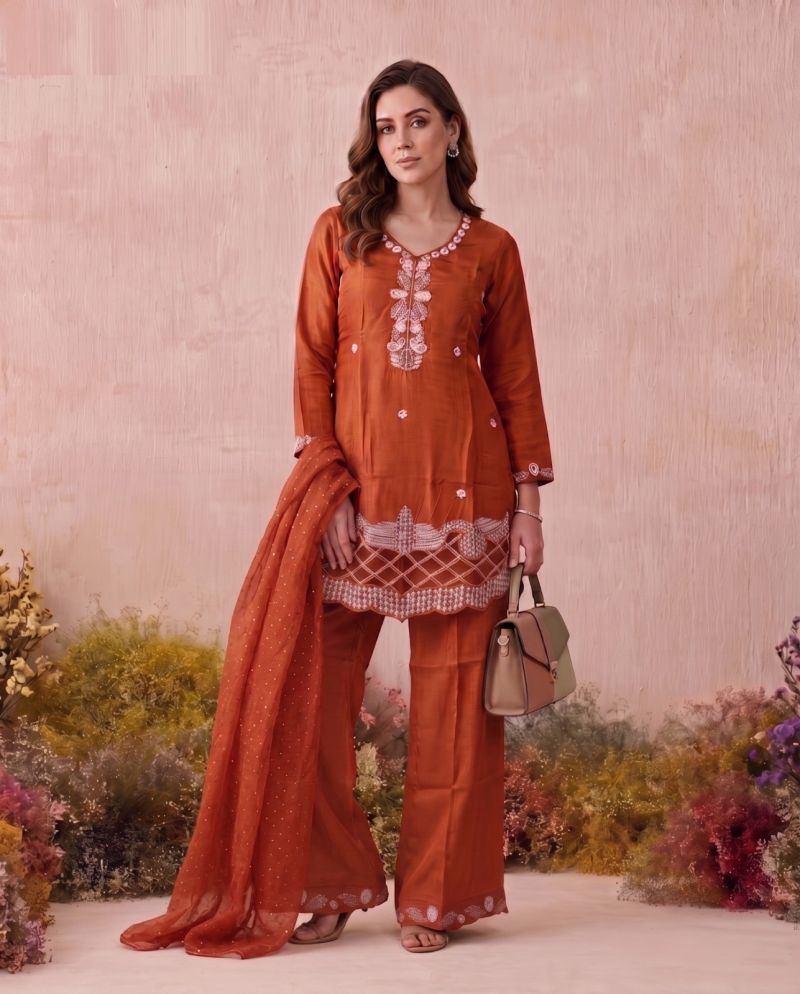 Naisha K 1179 Glass Beads Work Kurti With Bottom Dupatta Catalog — Wholesale Kurtis, Vardan Ethnic wholesale from Surat — view 15