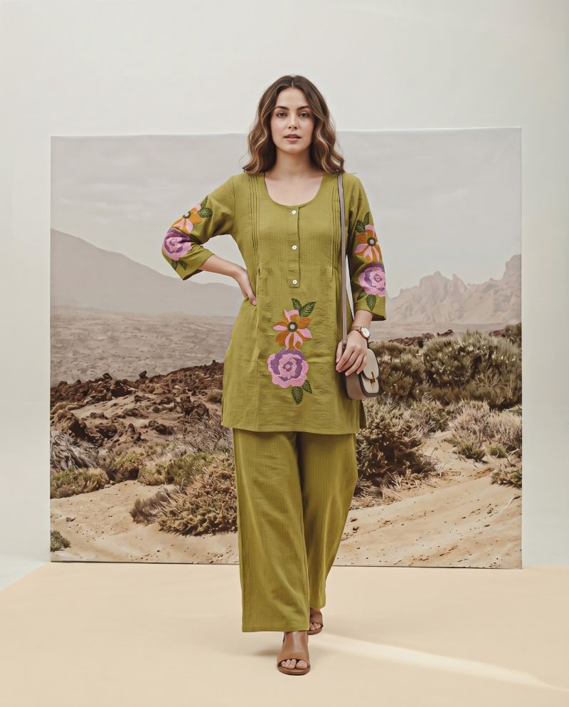 Naisha K 1203 Imported Viscose Heavy Work Fancy Co Ord Set Catalog — Wholesale Kurtis, Naisha wholesale from Surat - Gallery Image 6