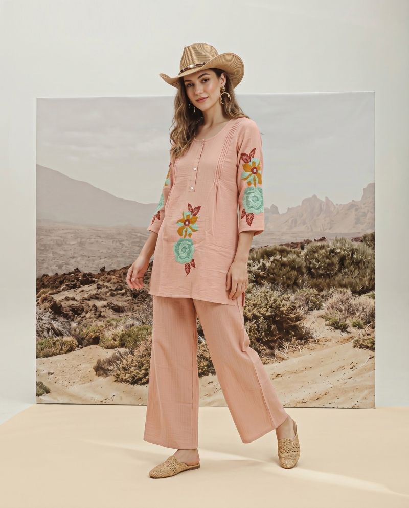 Naisha K 1203 Imported Viscose Heavy Work Fancy Co Ord Set Catalog — Wholesale Kurtis, Naisha wholesale from Surat - Gallery Image 9