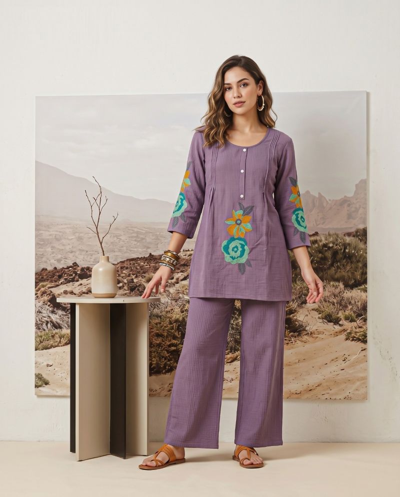 Naisha K 1203 Imported Viscose Heavy Work Fancy Co Ord Set Catalog — Wholesale Kurtis, Naisha wholesale from Surat - Gallery Image 10