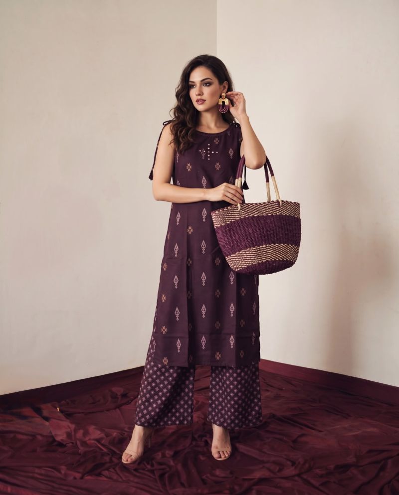 Naisha K 1212 Poly Rayon Print Manual Work Fancy Kurti With Bottom Catalog — Wholesale Kurtis, Naisha wholesale from Surat — Photo 6
