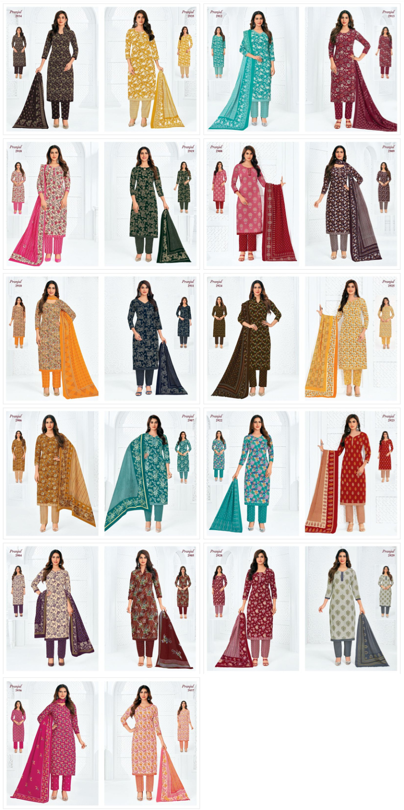 Pranjul Priyanka Vol 29 Cotton Printed Dress Material — Wholesale Dress Material, Pranjul wholesale from Surat — Photo 20