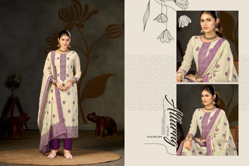 Radhika Azara Banarashi Adha Vol 13 Jam Cotton Jacquard Work Salwar Kameez — Wholesale Readymade Suit, Vardan Ethnic wholesale from Surat — view 4