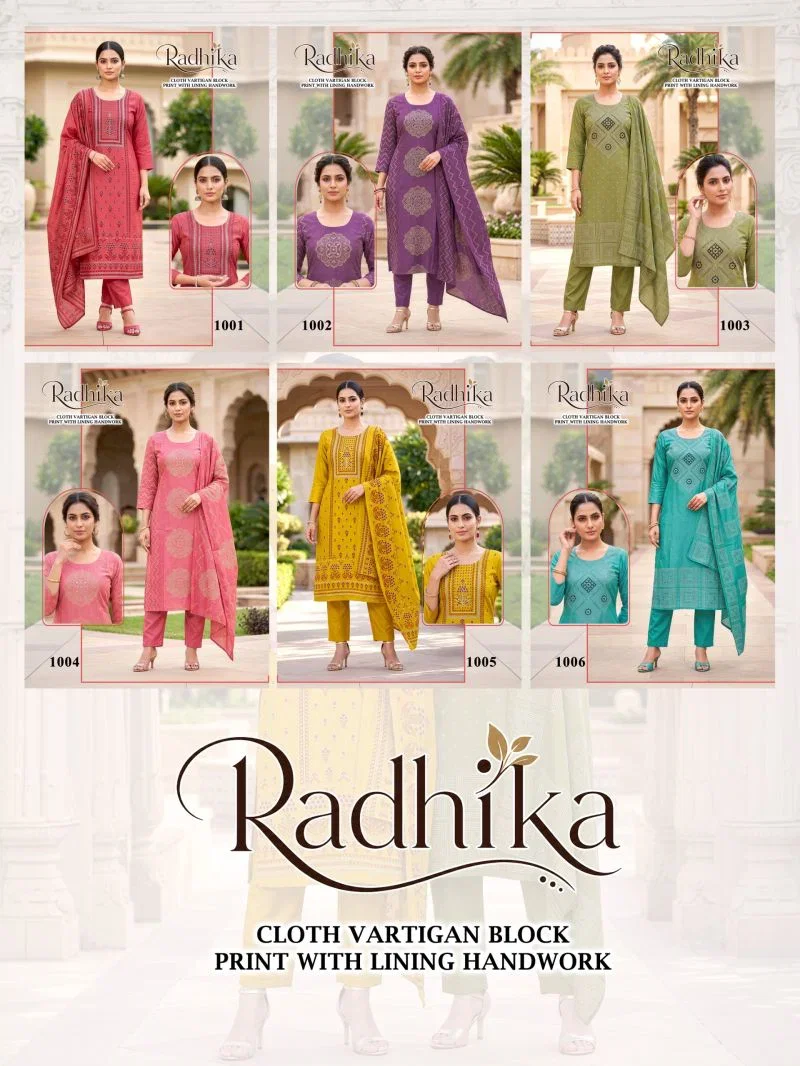 Radhika Vol 1 Vartican Silk Handworked Kurti Set Catalog — Wholesale Kurtis, Radhika wholesale from Surat — Photo 4
