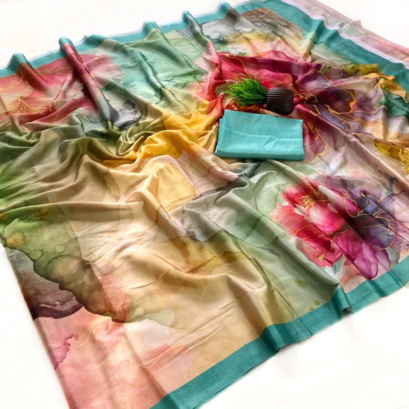 Rajyog Ruby Soft Crepe Italian Digital Printed Saree Catalog