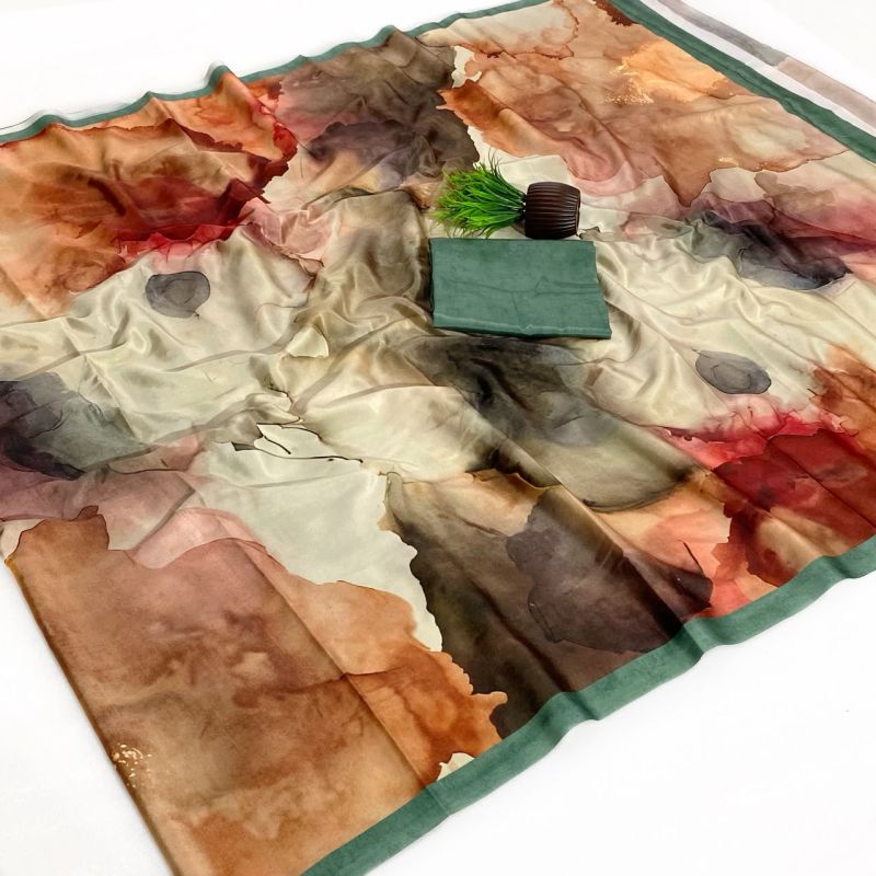 Rajyog Ruby Soft Crepe Italian Digital Printed Saree Catalog — Festival Sarees, Vardan Ethnic wholesale from Surat — view 8