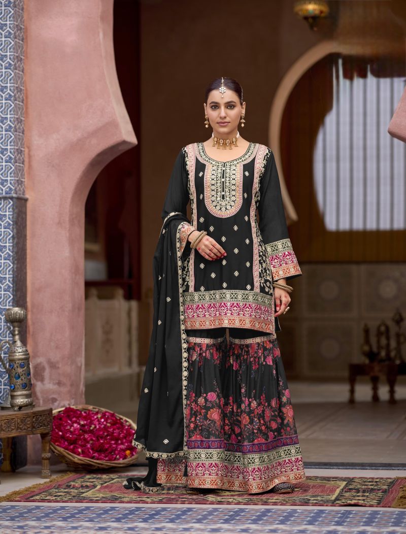 Rang 1841 And 1842 Chinon Sequence Embroidered Salwar Kameez