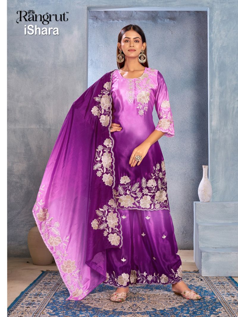 Rangrut Ishara Chinon Embroidery Salwar Kameez Catalog — Wholesale Kurtis, Vardan Ethnic wholesale from Surat — view 6