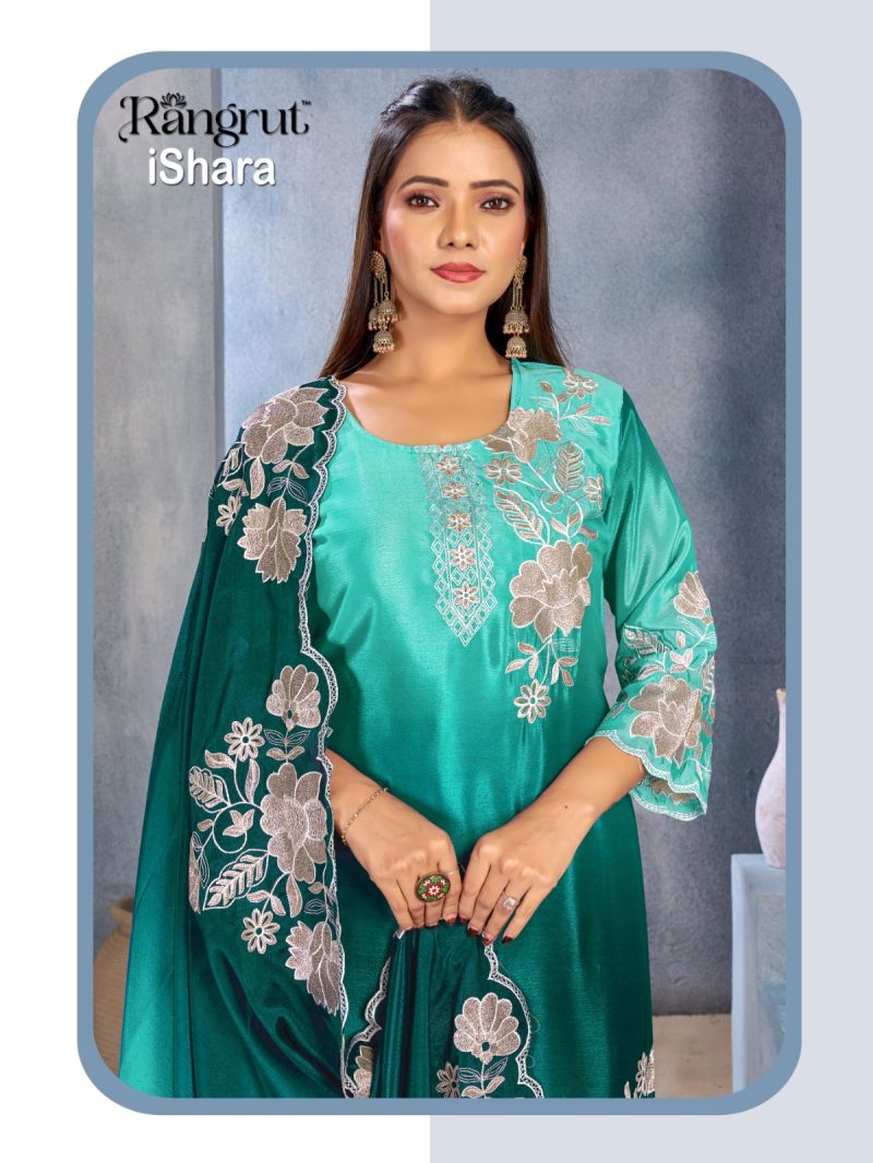 Rangrut Ishara Chinon Embroidery Salwar Kameez Catalog — Wholesale Kurtis, Vardan Ethnic wholesale from Surat — view 11