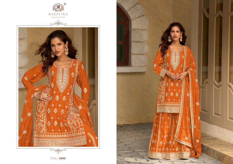 Rasalika Nazarana Chinon Silk Embroidered Salwar Kameez Catalog — Wholesale Kurtis, Vardan Ethnic wholesale from Surat — view 2