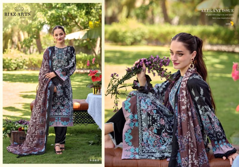 Riaz Arts Nayra Vol 40 Cotton Digital Printed Dress Material — Wholesale Dress Material, Vardan Ethnic wholesale from Surat - Gallery Image 2