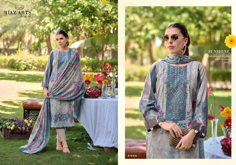 Riaz Arts Nayra Vol 40 Cotton Digital Printed Dress Material — Wholesale Dress Material, Vardan Ethnic wholesale from Surat - Gallery Image 5