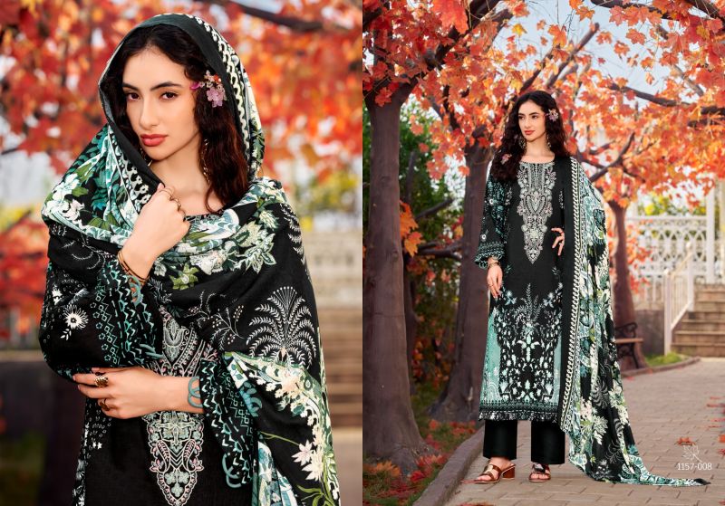 Romani Needle Wonder Vol 15 Cotton Embroidered Dress Material — Wholesale Dress Material, Romani wholesale from Surat - Gallery Image 6