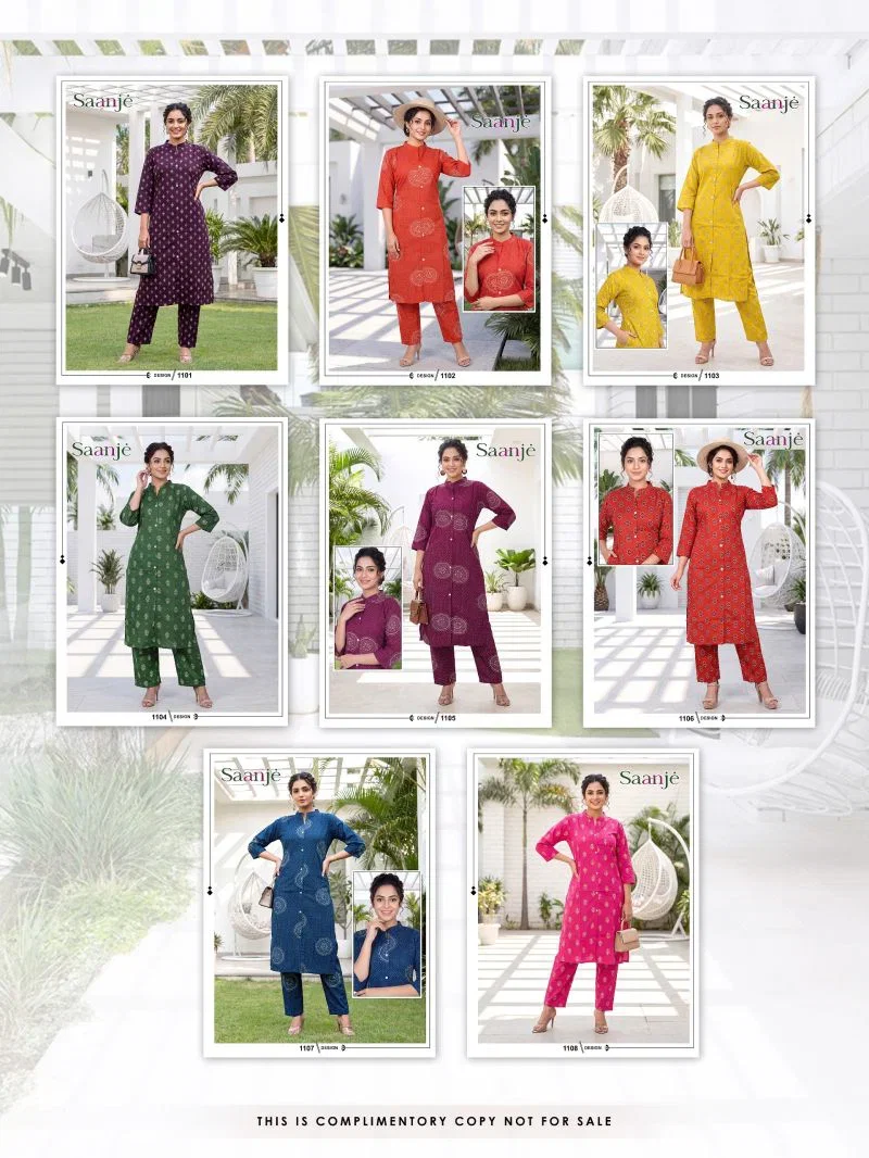 Saanje Vol 10 Dhabu Cotton Printed Kurti With Bottom Catalog — Wholesale Readymade Suit wholesale from Surat — view 9