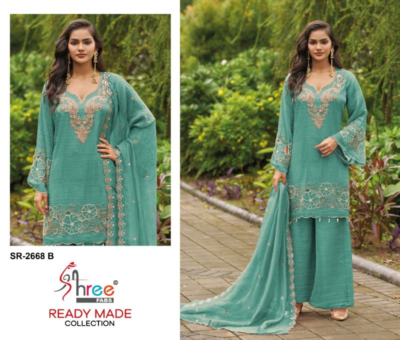 Shree R 2668 A To D Readymade Viscose Salsa Beats Work Salwar Kameez Catalog